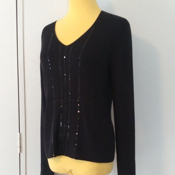 Design Lab Black Sweater Size S Long Sleeve - Picture 4 of 11